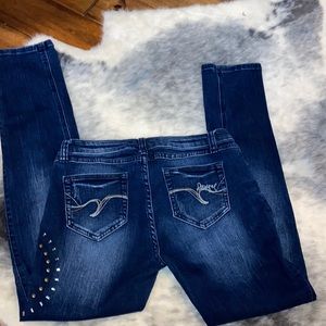 Desigual Embellished Skinny Jeans 28